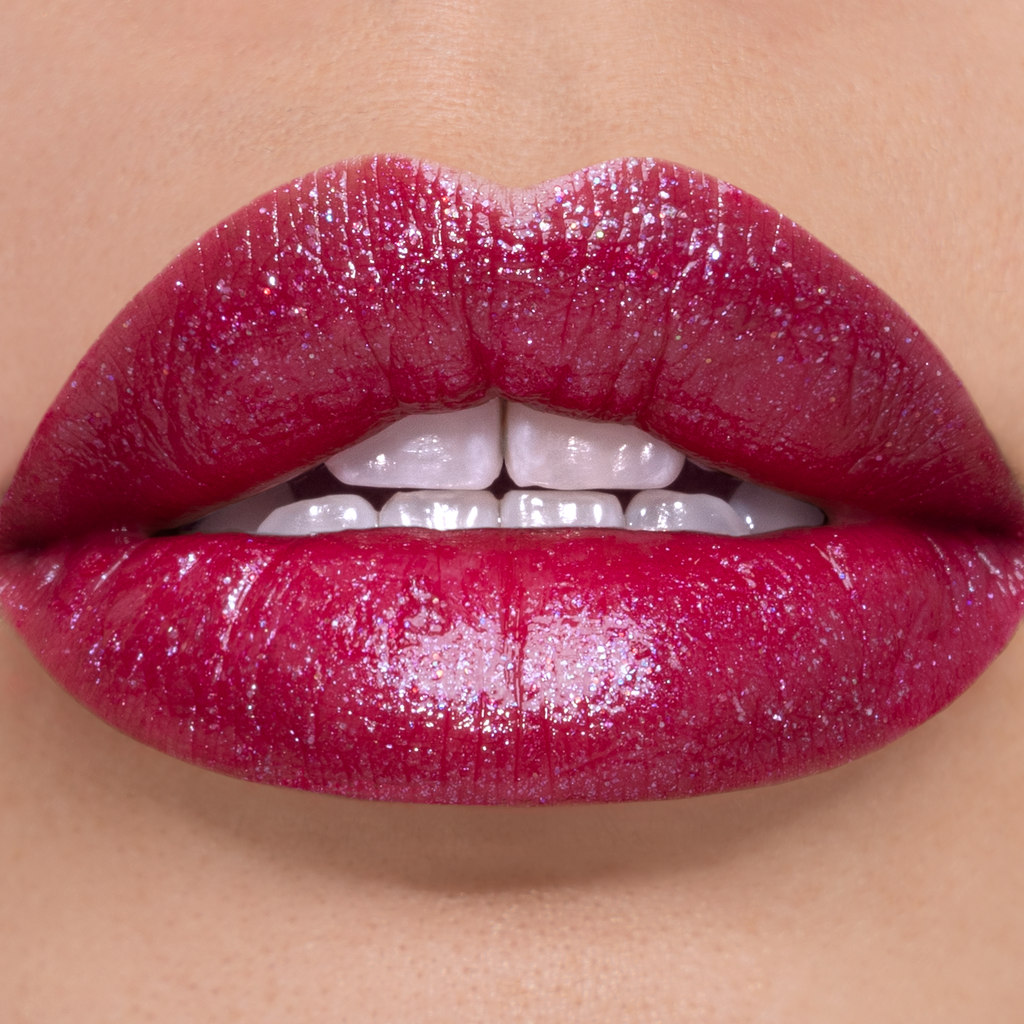 Glitter Lip Kit, Red Glitter Lips, Vegan Beauty